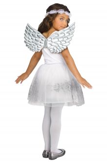 Angel Wing Set Child Costume Kit (Silver)