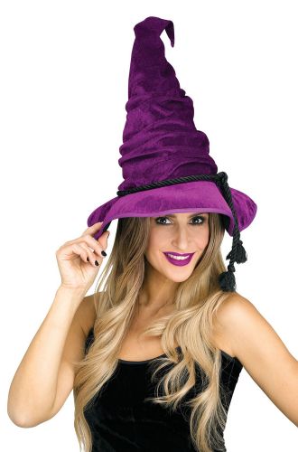 Velour Witch Hat (Purple)