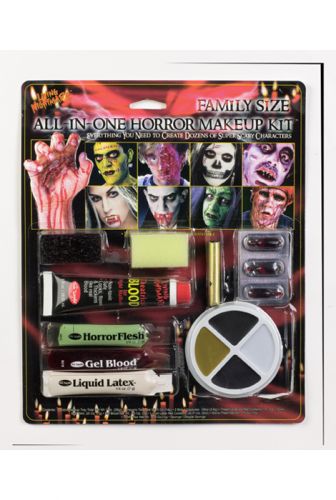 Family Size All In One Horror Kit Makeup