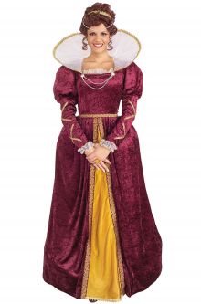 Queen Elizabeth Adult Costume Renaissance Fashion