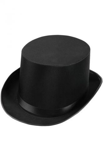 Deluxe Satin Top Hat (Black)