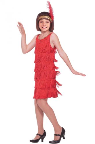 Red Flapper Child Costume (M)