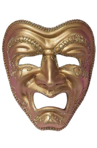 Tragedy Drama Mask (Gold)