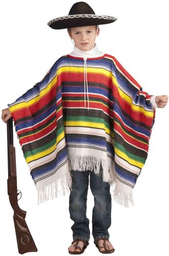 Mexican Poncho Child Costume