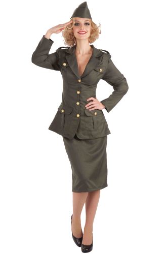 WWII Army Gal Adult Costume