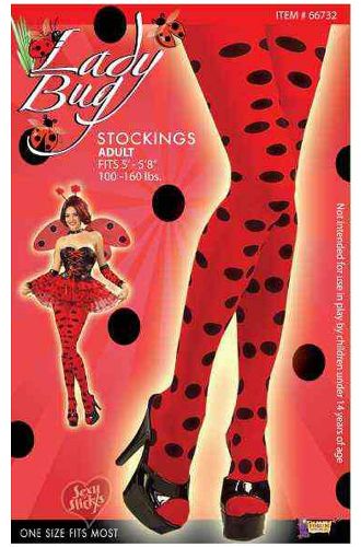 Lady Bug Stockings (Adult)