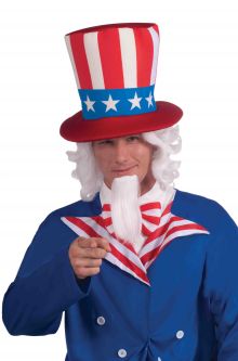 Uncle Sam Adult Wig & Beard Set 4th of july costumes