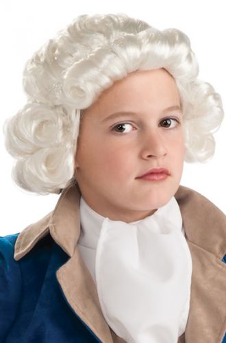 Child Colonial Boy Wig (White)