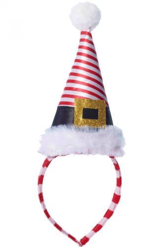 Mini Striped Santa Hat Headband