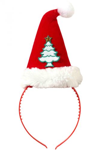 Christmas Tree Santa Hat Headband
