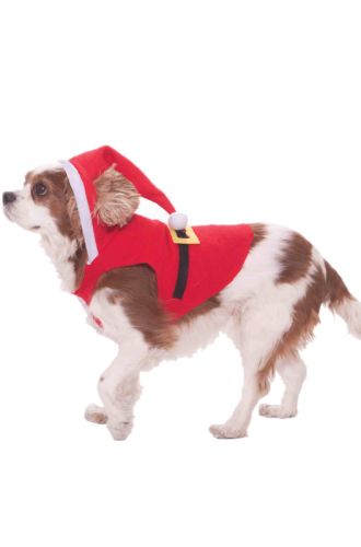 Santa Suit Dog Costume (L)
