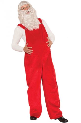 Santa Overalls Adult Costume