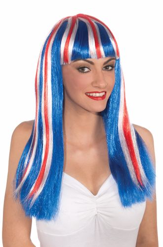 Long Patriotic Wig