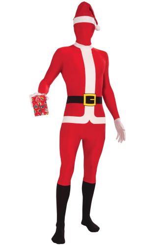 Santa Claus Skin Suit Adult Costume (XL)