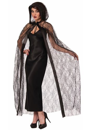 Hooded Spider Web Cape