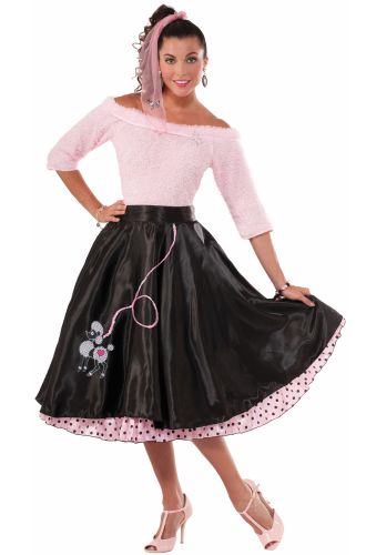Flirty 50s Poodle Skirt Adult Costume