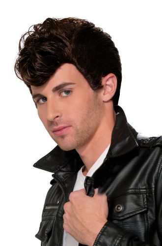 50's Greaser Wig (Brown)