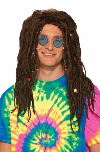 Hippie Dreads Adult Wig (Brown)