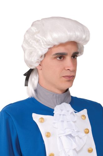 Deluxe Colonial Costume Wig (White)