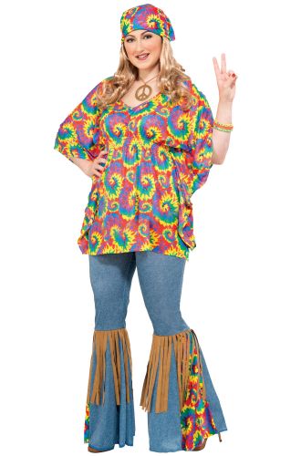 Hippie Chick Plus Size Costume