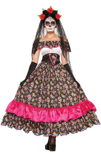 Day of the Dead Spanish Lady Adult Costume