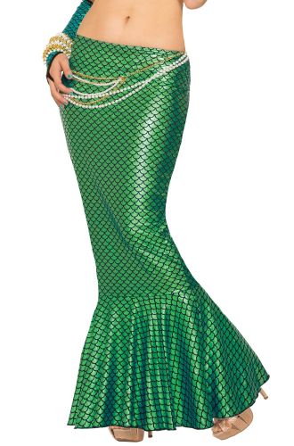 Mermaid Long Tail Skirt (Green)