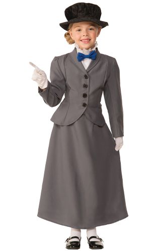 English Nanny Child Costume (Medium)