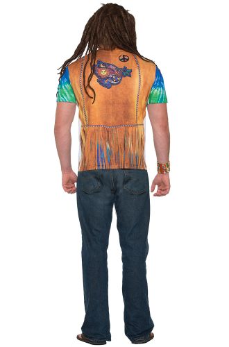 Hippie Man Shirt Adult Costume (Medium)