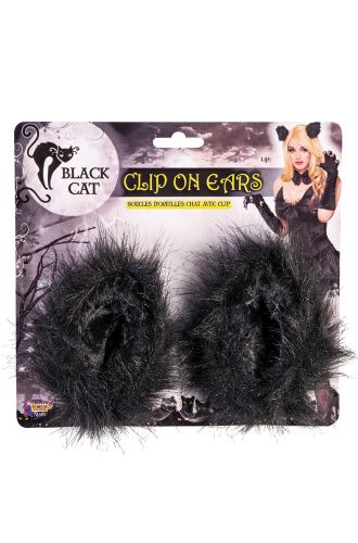 Black Cat Clip-On Ears