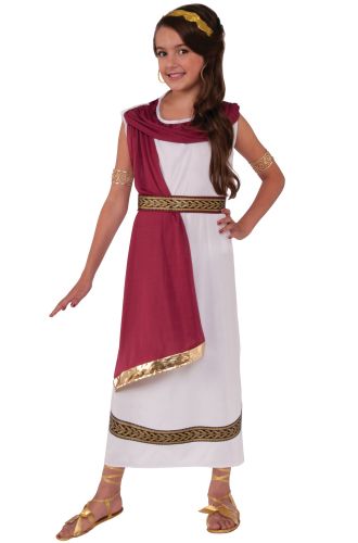 Ruby Greek Goddess Child Costume (Medium)