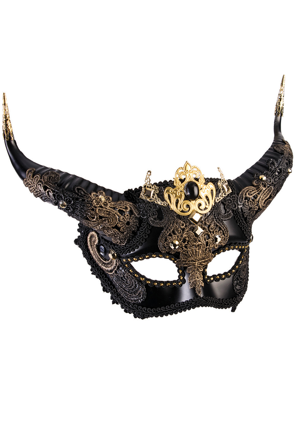 elegant faun masquerade mask  purecostumes