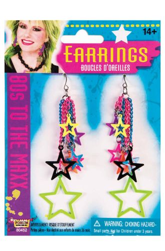 80's Star Earrings