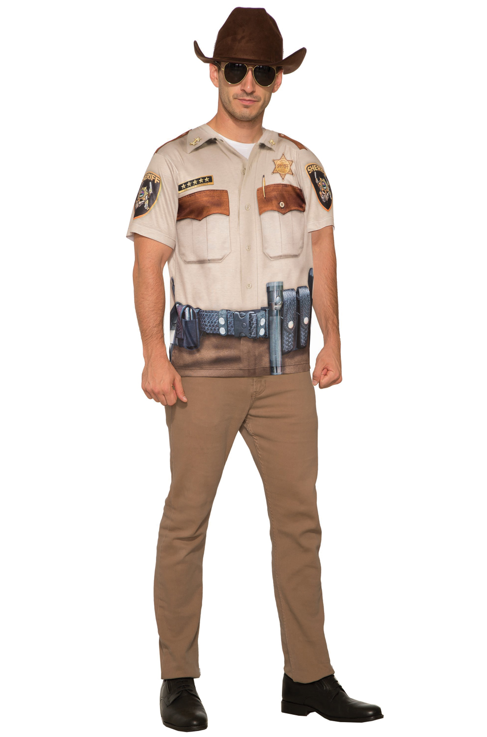 Sheriff Man Adult Costume (Large) - PureCostumes.com