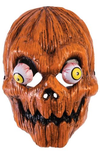 Wiggling Eyes Pumpkin Adult Mask