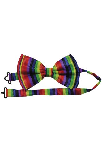 Rainbow Bow Tie Adult Accessory