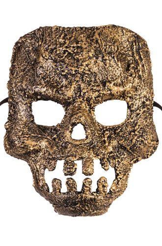 Textured Skull Mask (Gold)