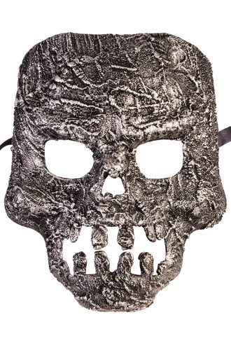 Textured Skull Mask (Silver)