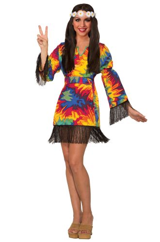 Hippie Tie Dye Dress Adult Costume