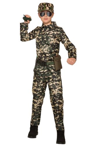 Army Jumpsuit Child Costume (Large)