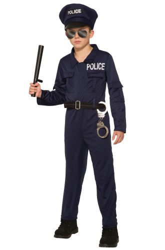 Police Jumpsuit Child Costume (Medium)