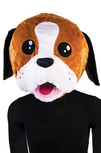 Brown Puppy Mascot Mask