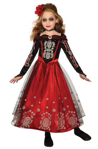 Brand New Day of the Dead Doll Mexican Holiday Outfit Adult Costume 
