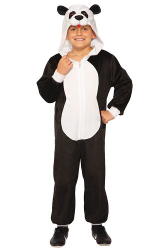 Hooded Panda Jumpsuit Child Costume (Large)