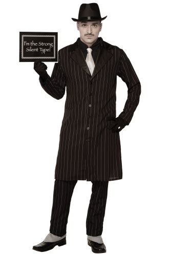 Silent Movie Gangster Adult Costume