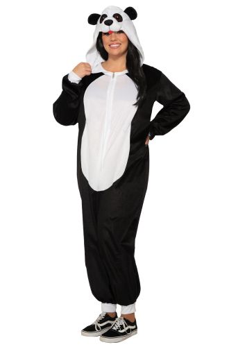Hooded Panda Jumpsuit Plus Size Costume