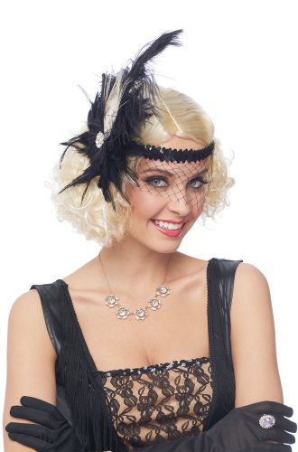 Deluxe Flapper Feather Headpiece