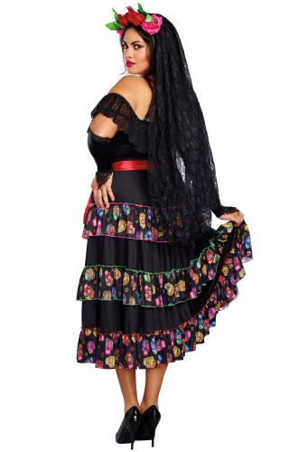 Lady of the Dead Plus Size Costume