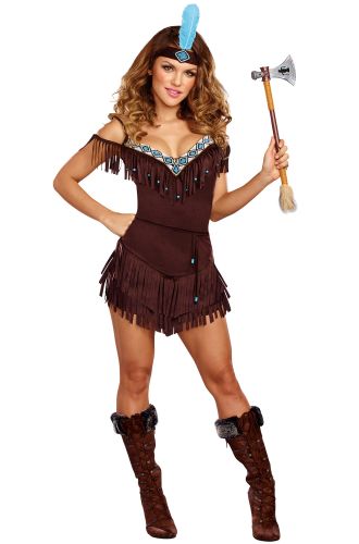 Disiao Womens Native American Indian Princess Costume Thankgiving Party Suits