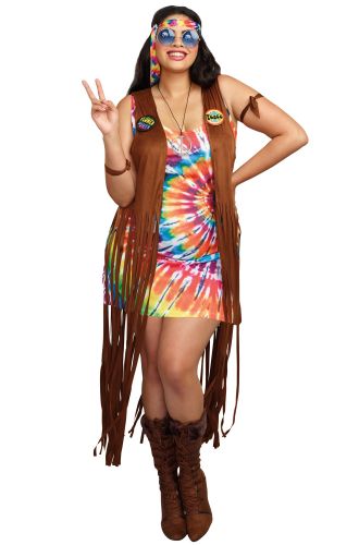 Hippie Hottie Plus Size Costume
