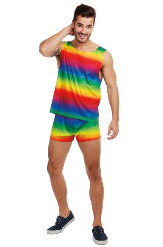 Festive Rainbow Adult Costume